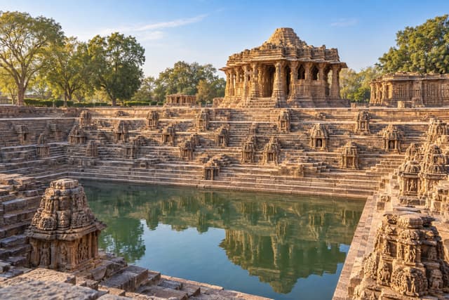 Modhera Sun Temple architectural view